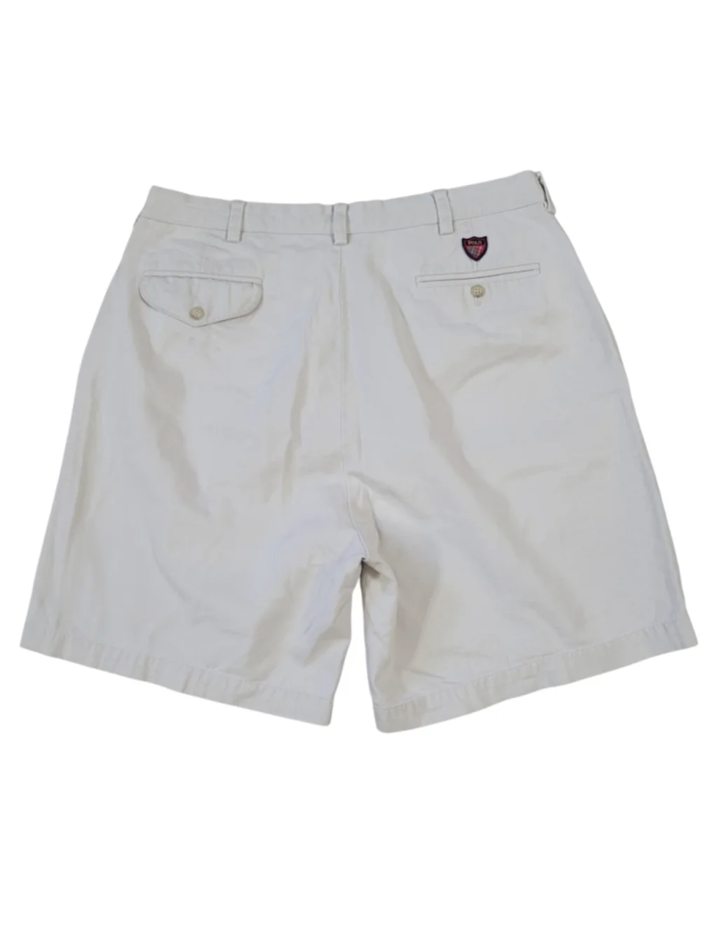 Ralph Lauren Polo Golf Men's Vintage Pleated Khaki Classic Cotton Shorts Size 36